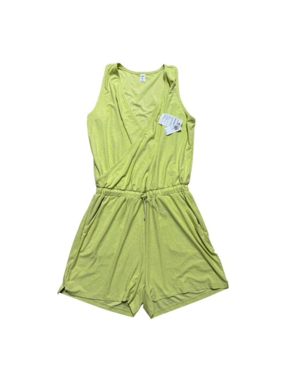 Old Navy Active Breathe On Romper Medium Tall NWT Go-Dry Lime Green